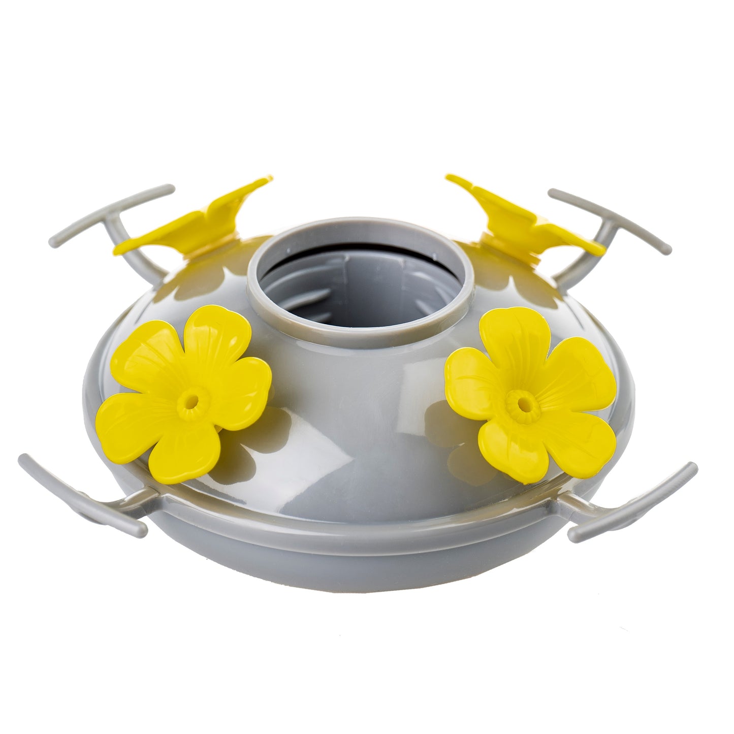 Muse Garden Hummingbird Feeder Original Replacement Part Base, Containing Extra 4 Removable Replacement Yellow Flowers